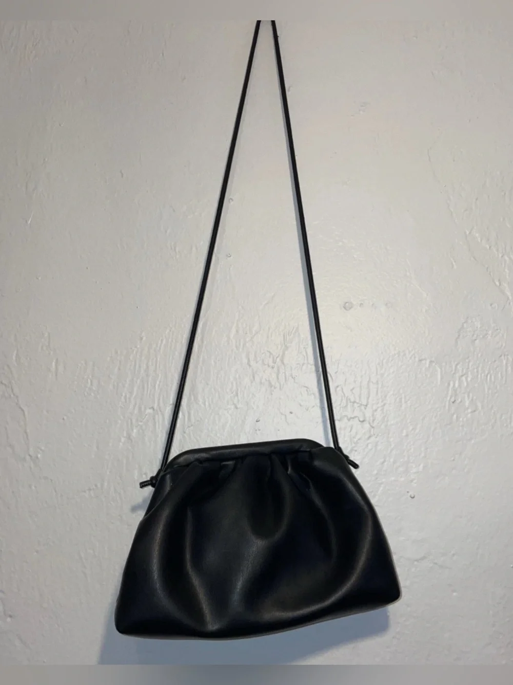 Urban expressions Black Women’s Shoulder Bag - Minimal Gathered Design